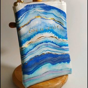 "Life‎ is Lovely" small leather bag